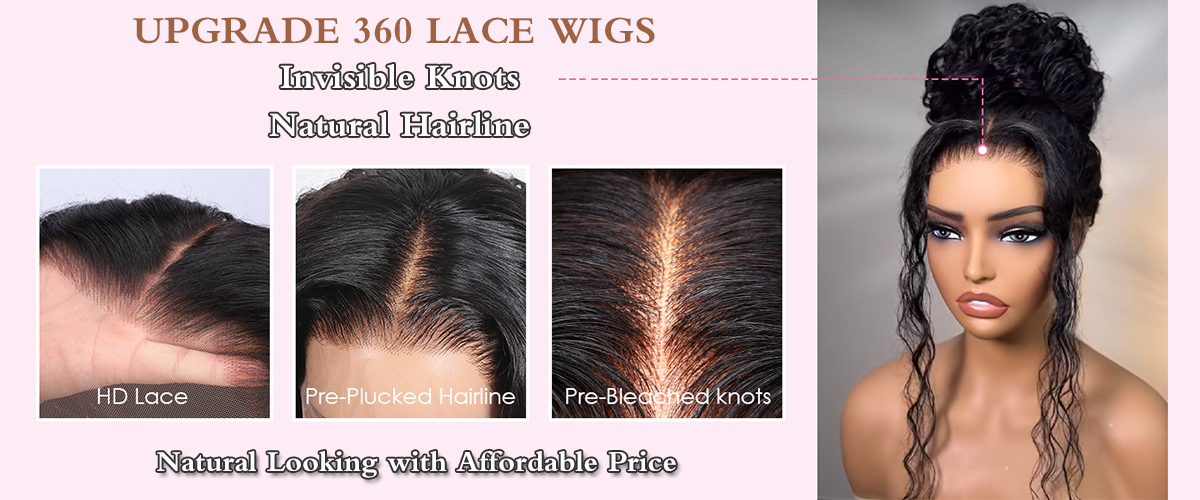 360 lace Wigs