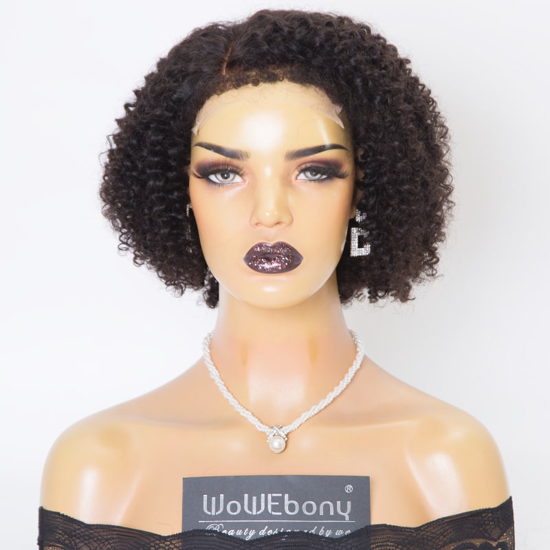 WoWEbony Pre-plucked, Pre-bleached 4C Edge Curled Baby Hair Real