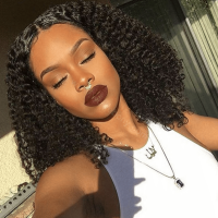 Full Lace Wigs Peruvian Virgin Hair Afro Curl