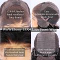 WoWEbony Pre-plucked, Pre-bleached 4C Edge Curled Baby Hair Real