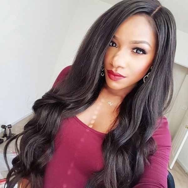 side part loose wave wig