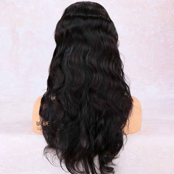 WowEbony Glueless Full Lace Wigs Indian Remy Hair Body Wave FLW03