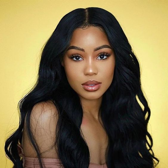 Wowebony Pre Plucked Hairline Glueless Full Lace Wigs Indian Remy Hair Big Body Wave [flw055]