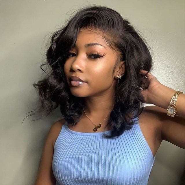 WowEbony Peruvian Virgin Hair Bob Wave Lace Wigs [FW14]