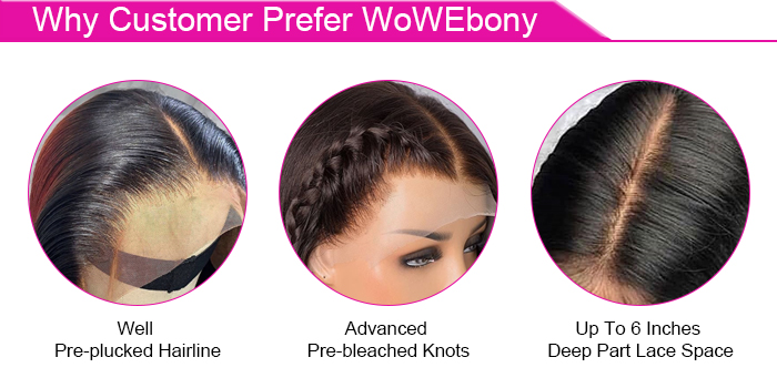 WoWEbony Transparent Invisible HD Lace Remy Hair Highlight Curly Style 360  Lace Wig or Lace Front Wigs [WOW02]